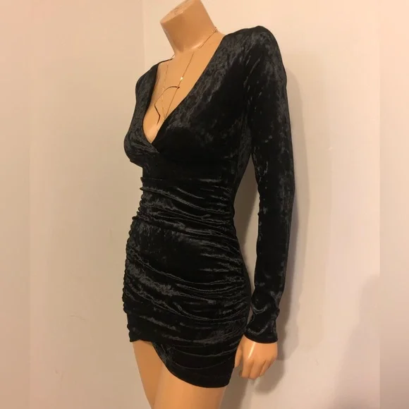 Velvet Mini Dress - Picture 2 of 3